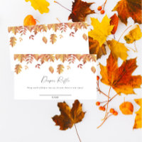 Falling leaves autumn gender neutral diaper raffle