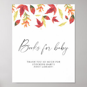 Falling leaves - books for baby poster