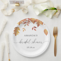 Falling leaves bridal shower Favour Tags