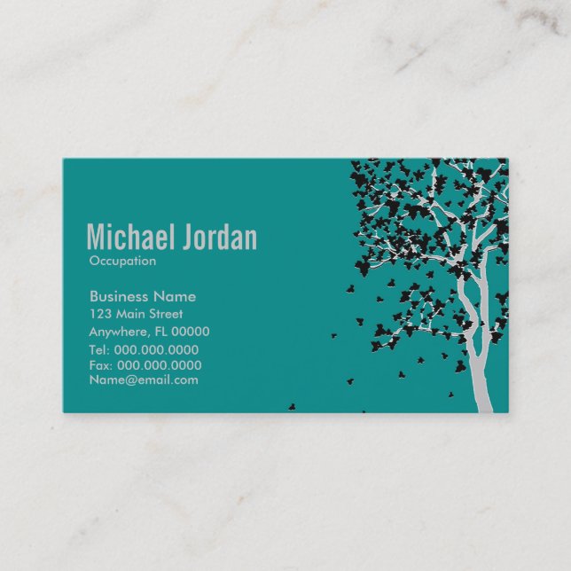 Falling Leaves ~ Business Cards (Front)