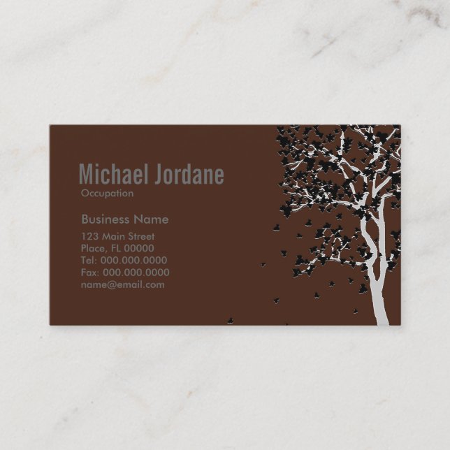 Falling Leaves ~ Business Cards (Front)