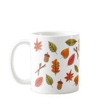Falling Leaves Cosy Autumn Coffee Mug