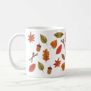 Falling Leaves Cosy Autumn Coffee Mug