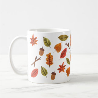 Falling Leaves Cosy Autumn Coffee Mug
