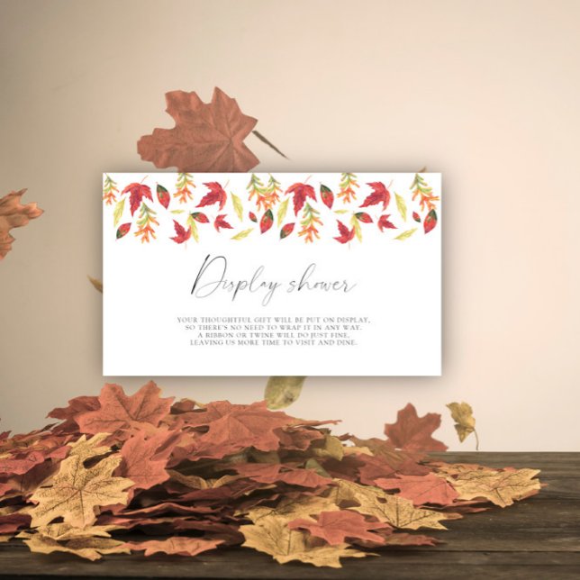 Falling leaves - Display shower Enclosure Card (Creator Uploaded)