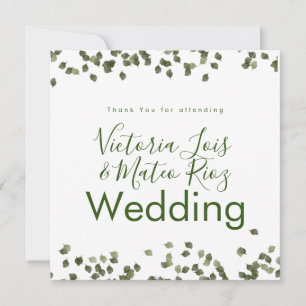 Falling Leaves Fall Autumn Thank You Wedding