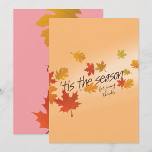 Falling Leaves Greeting Card