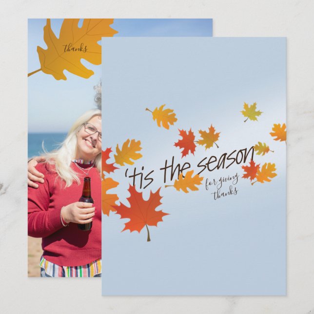 Falling Leaves Greeting Card (Front/Back)