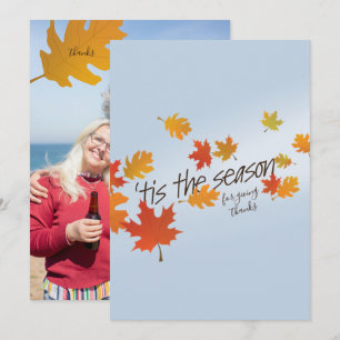 Falling Leaves Greeting Card
