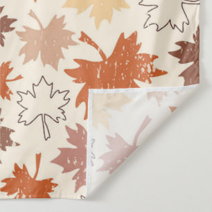 Falling leaves in natural earth autumn design tapestry