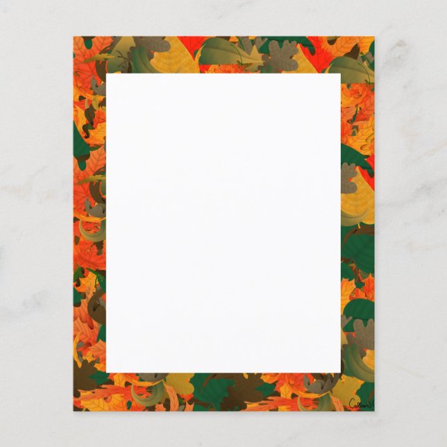 Falling Leaves Pattern for Autumn (Front)