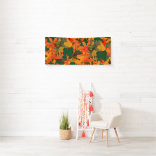 Falling Leaves Pattern for Autumn Banner
