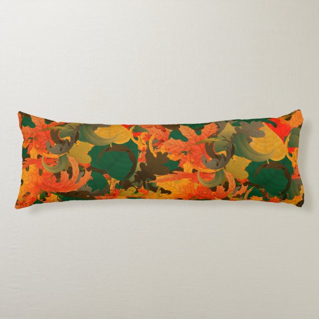Falling Leaves Pattern for Autumn Body Cushion (Front)