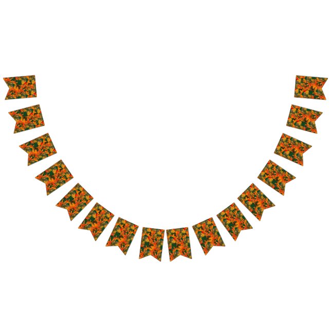 Falling Leaves Pattern for Autumn Bunting (All)