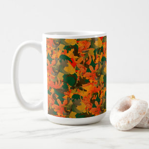 Falling Leaves Pattern for Autumn Coffee Mug