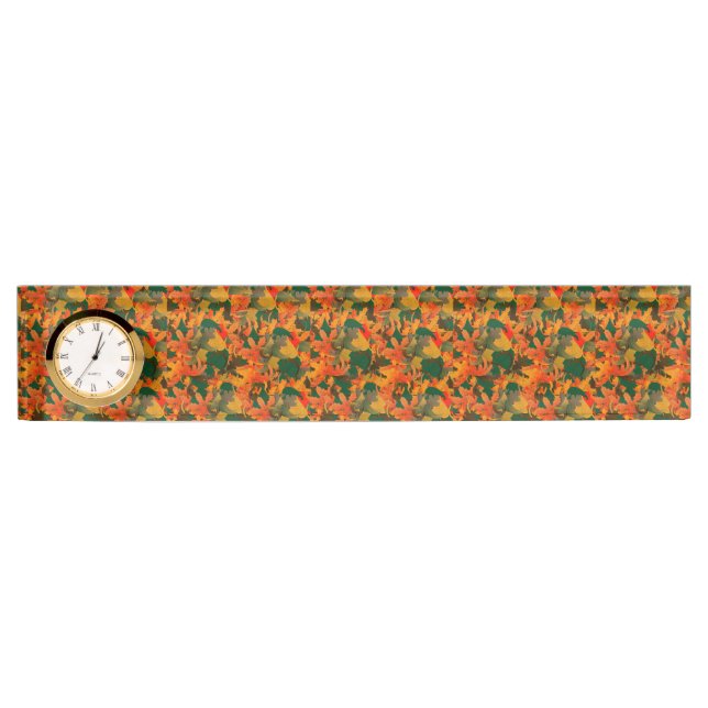 Falling Leaves Pattern for Autumn Nameplate (Front)