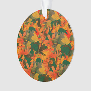 Falling Leaves Pattern for Autumn Ornament