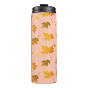 Falling Leaves Peaceful Autumn Thermal Tumbler