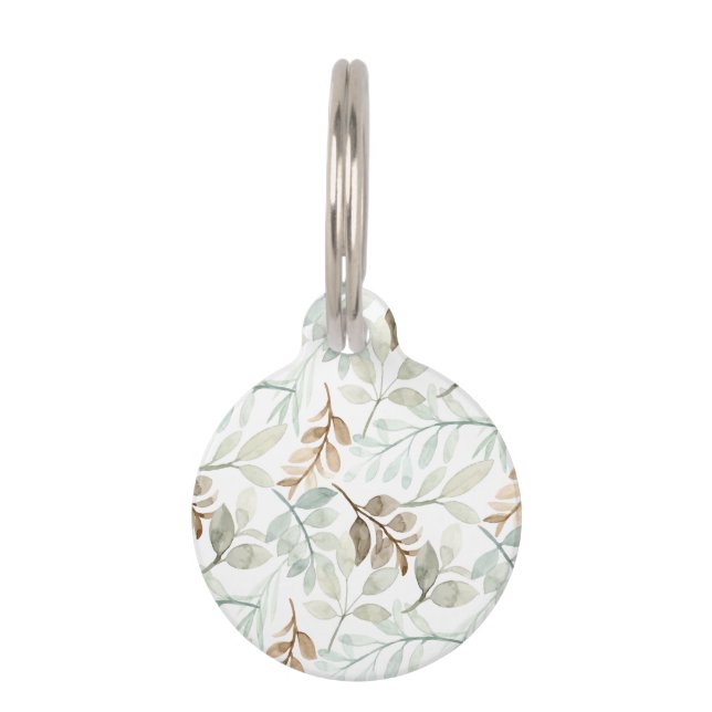 Falling leaves pet tag (Front)