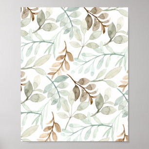 Falling leaves poster