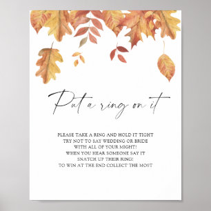 Falling leaves - put a ring on it game poster