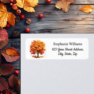 Falling Leaves Return Address Return Address Label