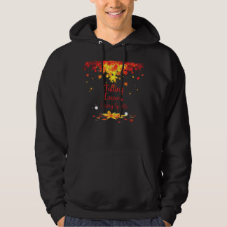 Falling Leaves Rising Spirits Colourful Autumn Hoodie