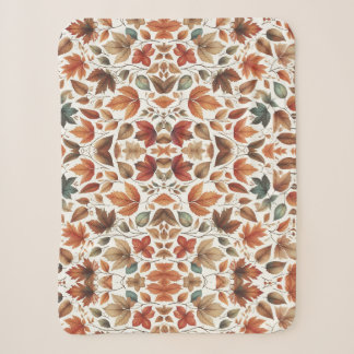 Falling leaves sherpa blanket