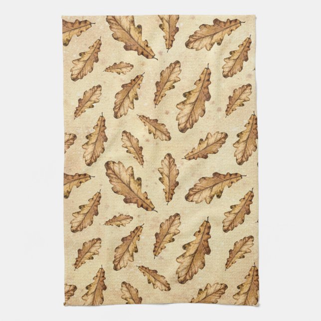 Falling Leaves Tea Towel (Vertical)