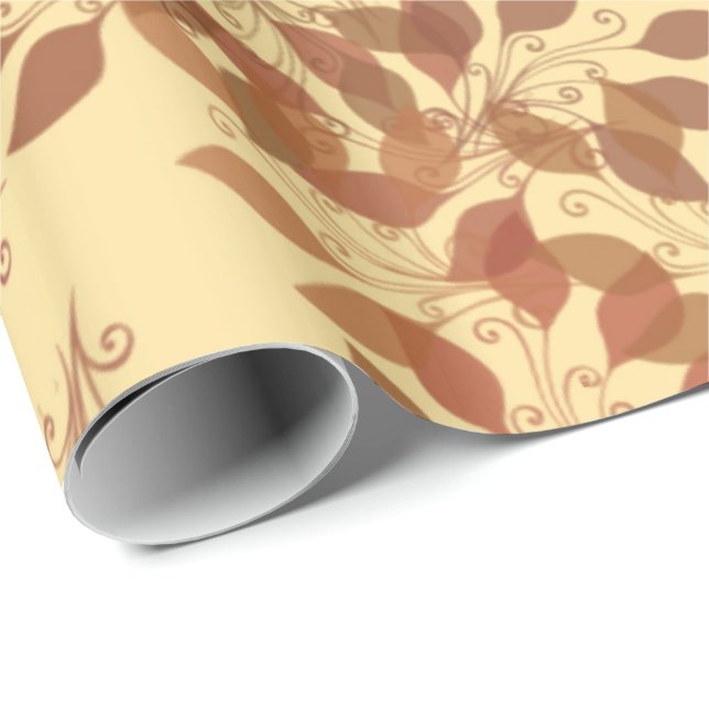 Falling Leaves Wrapping Paper (Roll Corner)