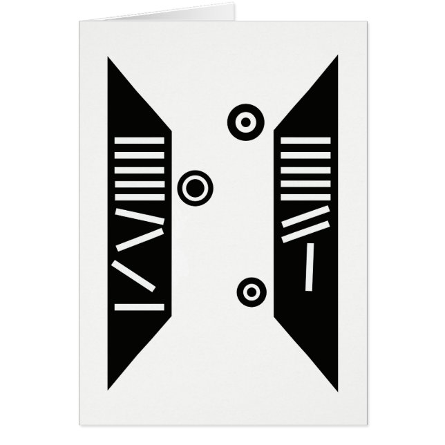 "Falling" Modern Art Card (5" x 7") (Front)