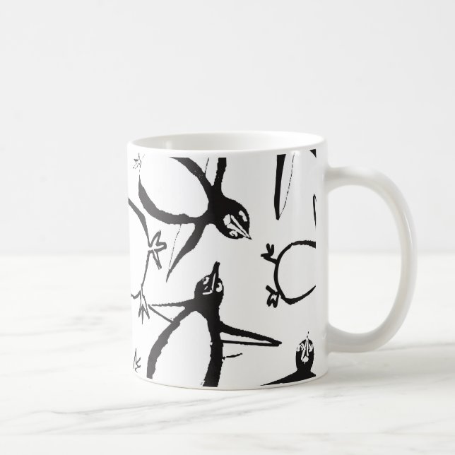 Falling Penguins Mug (Right)