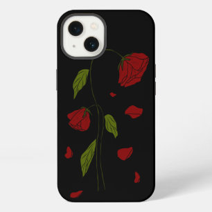 Falling Petals - Aesthetic Dark Gothic Rose Art iPhone 13 Case
