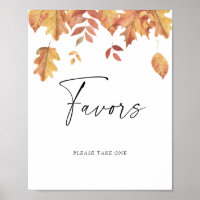 Falling pumpkin - Favours Poster