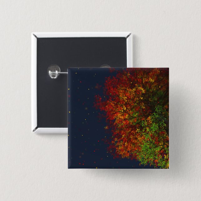 Falling Rainbow Button (Front & Back)