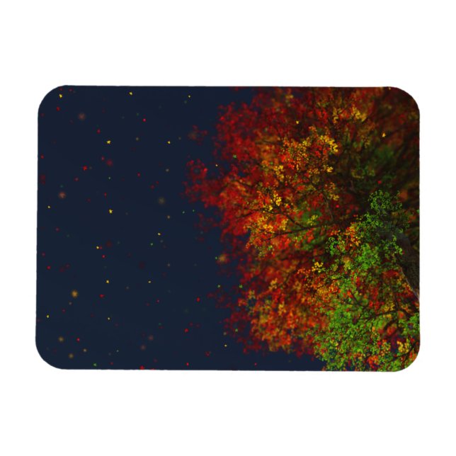 Falling Rainbow Flexible Magnet (Horizontal)
