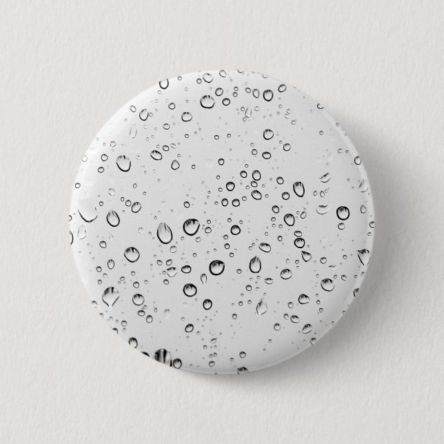 Falling Raindrops 6 Cm Round Badge (Front)