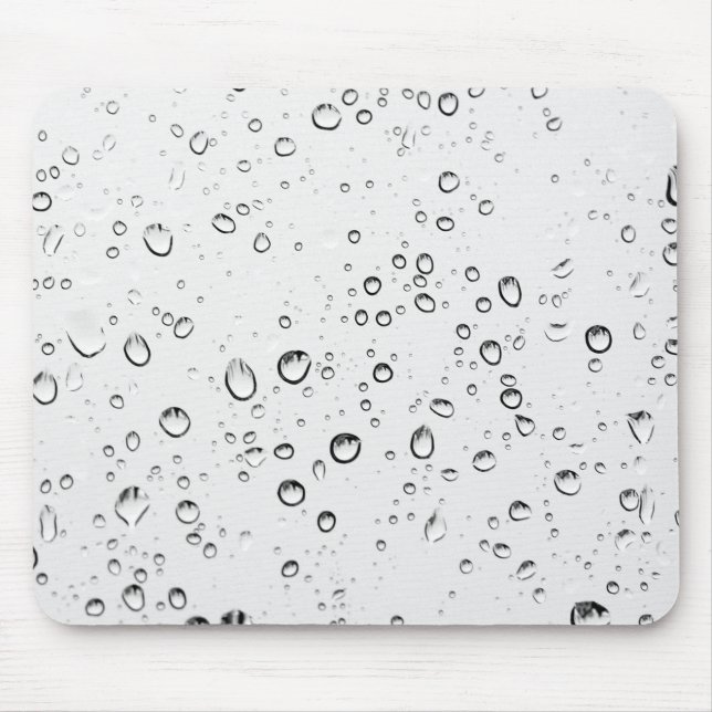 Falling Raindrops Mouse Pad (Front)