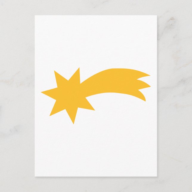 Falling shooting star postcard (Front)