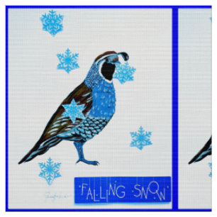 Falling Snow Fabric