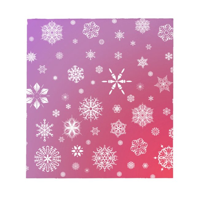 Falling snow notepad (Front)