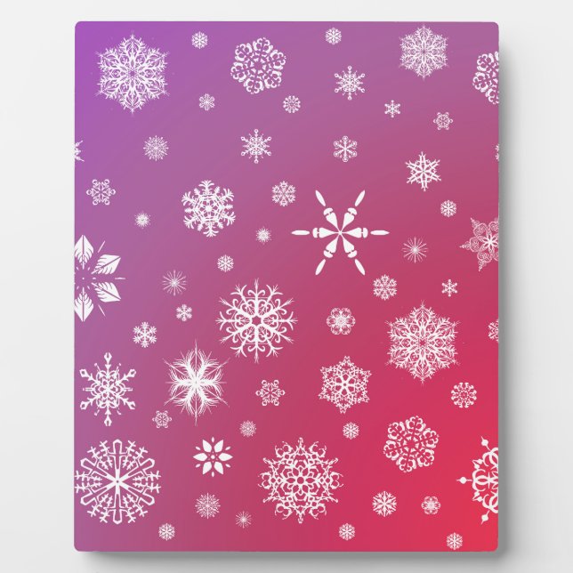 Falling snow plaque (Front)