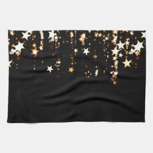 falling stars tea towel