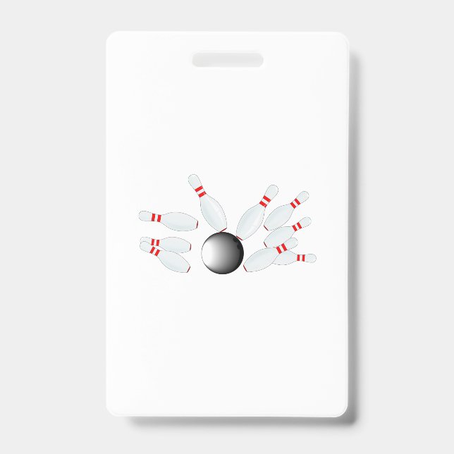 Falling Ten Pins ID Badge (Front)