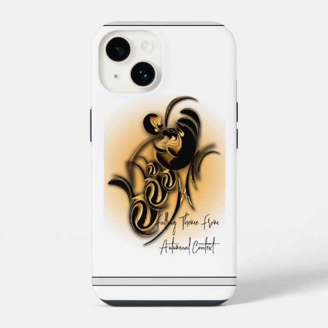 "Falling Theme from Autumnal Context", iPhone Case (Back)