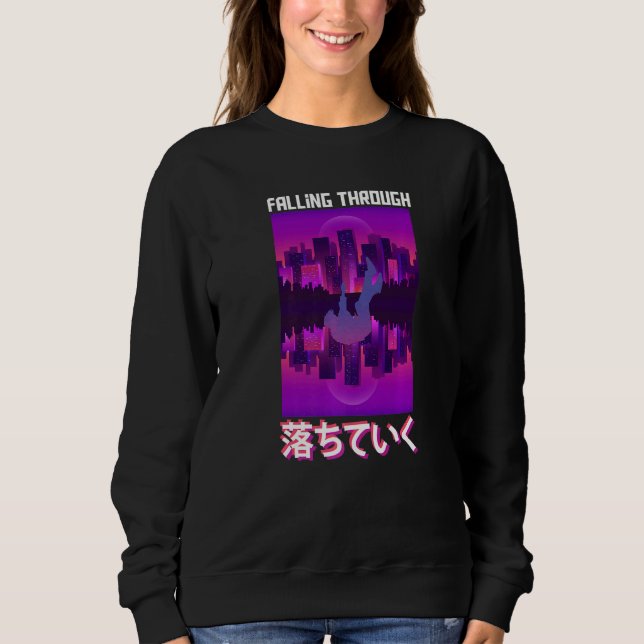 Falling Through Vaporwave Clothing   Sweatshirt (Front)