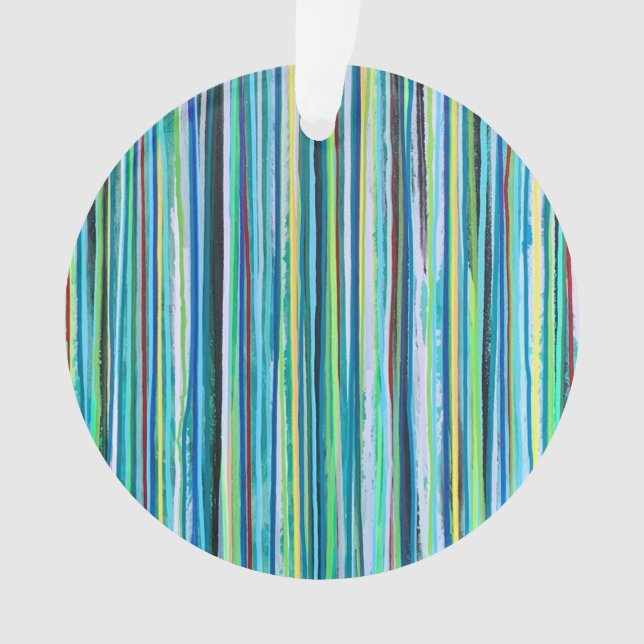 Falling Water Acrylic Ornament (Front)