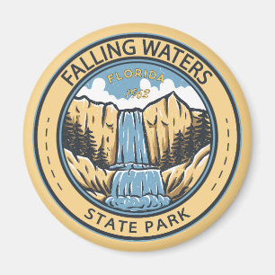 Falling Waters State Park Florida Badge Magnet