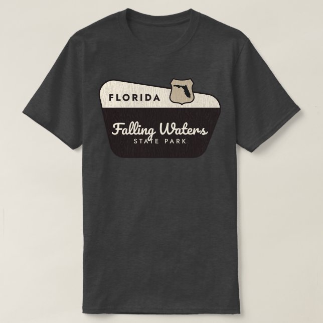Falling Waters State Park Florida Welcome Sign T-Shirt (Design Front)