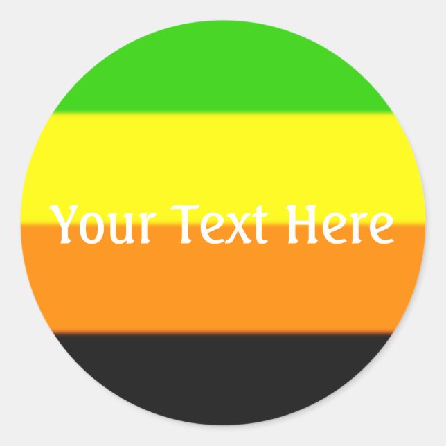 Fallln Aromantic Pride Flag Classic Round Sticker (Front)